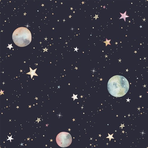 tapeta-dziecieca-kosmos-planety-gwiazdy-wzor