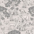tapeta-dziecieca-lesne-zwierzeta-vintage-wzor
