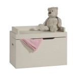 Skrzynia na zabawki Asiento - biała, szer. 80 cm