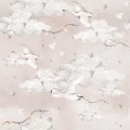 tapeta-dziecieca-labedzie-chmurki-pudrowy-roz
