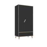 Szafa 2 drzwiowa Tutu Black Bami