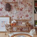 tapeta-kwiaty-vintage-pastelowe-pokoj-dzieciecy