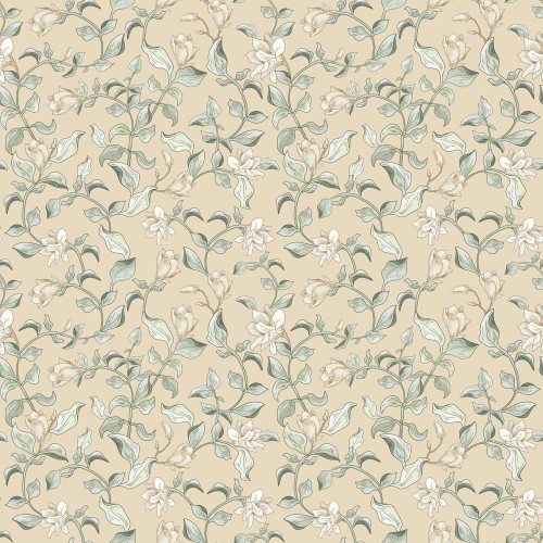 tapeta-dziecieca-w-lilie-bezowe-tlo-wzor