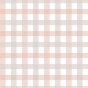 Tapeta dziecięca w drobną kratkę beżowo-różową