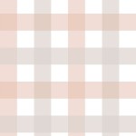 Tapeta dziecięca w średnią kratkę beżowo-różową