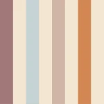 Tapeta dziecięca w kolorowe paski w ciepłych odcieniach