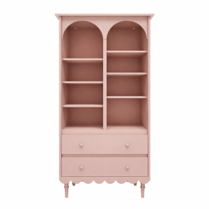 Regał dziecięcy wysoki Babushka - różowy, szer. 84 cm