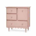 Komoda dziecięca niska Babushka - różowa, szer. 84 cm