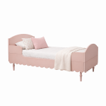 Łóżko dziecięce Babushka - różowe, 120x200 cm