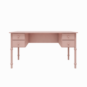 Biurko dziecięce Babushka - różowe, szer. 113 cm