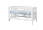 Łóżeczko niemowlęce Basic - białe, 70x140 cm