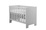 Łóżeczko niemowlęce Calmo - szare, 60x120 cm