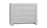 Komoda dziecięca z trzema szufladami Calmo - szara, szer. 110,7 cm (id: 852)