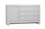 Komoda dziecięca większa Calmo - szara, szer. 156 cm