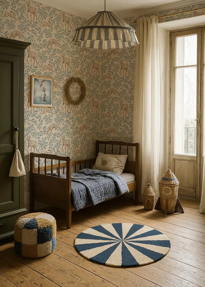 Tapeta do pokoju dziecięcego w zwierzaki