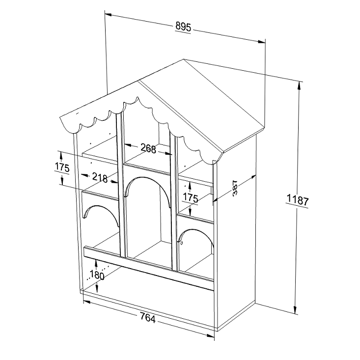 Wymiary domku dla myszek